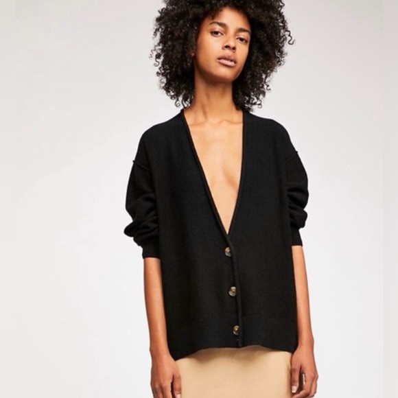 Free People Schoolboy Cashmere Cardigan Size XS - Picture 2 of 5